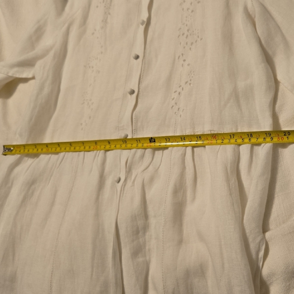 Ermanno Scervino White Linen Top